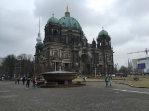 Berliner Dom, with the Berlin TV tower behind