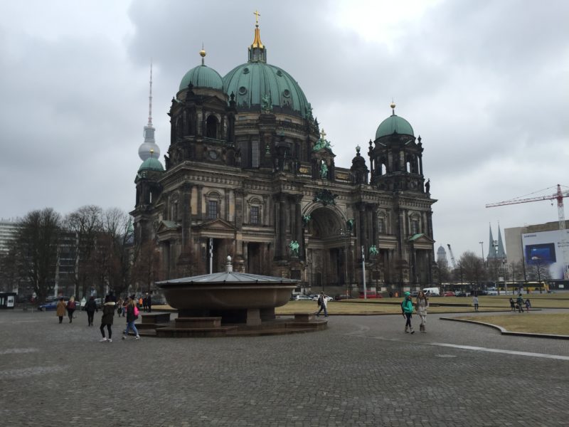 Berliner Dom, with the Berlin TV tower behind