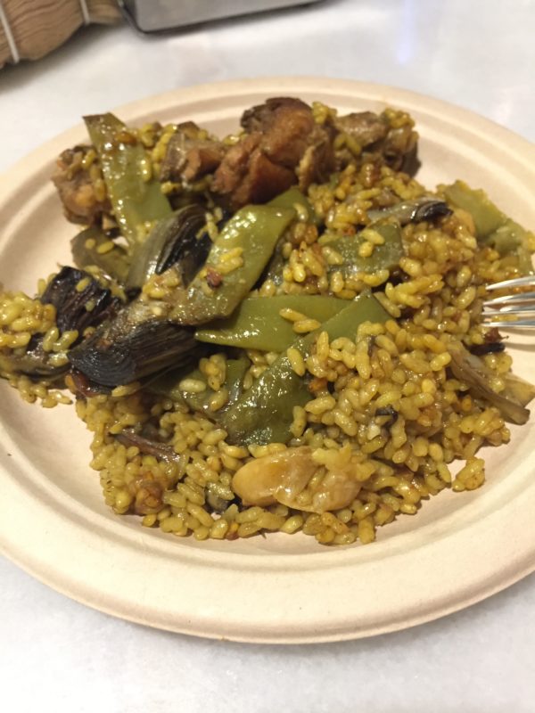 A dinner of Paella