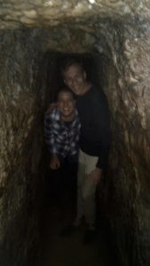 Myself and Rachel in the Siloam Tunnel